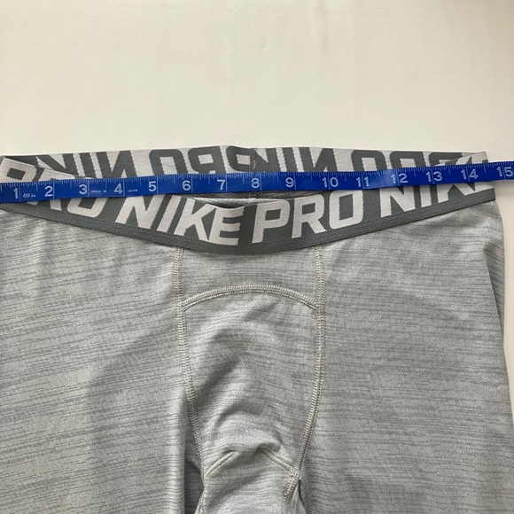 Mens Nike Pro Compression Training Tights Heather Gray Dri-Fit Full Length Large - Picture 7 of 14